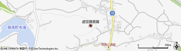 虚空蔵菩薩周辺の地図