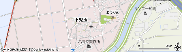 埼玉県児玉郡美里町下児玉周辺の地図