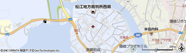 島根県隠岐の島町（隠岐郡）港町（塩口）周辺の地図