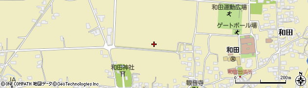 長野県松本市和田周辺の地図