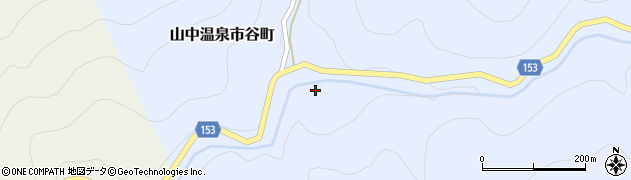 石川県加賀市山中温泉市谷町（ハ）周辺の地図