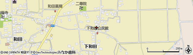 長野県松本市和田（下和田）周辺の地図
