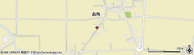 長野県松本市和田衣外748周辺の地図