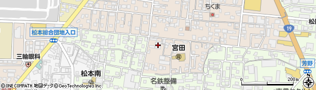 トーカイ松本支店周辺の地図