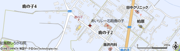 茨城県石岡市鹿の子周辺の地図