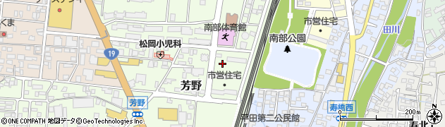 長野県松本市芳野周辺の地図