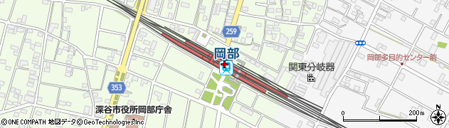 埼玉県深谷市周辺の地図