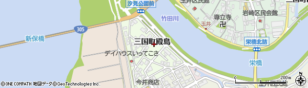 福井県坂井市三国町殿島周辺の地図