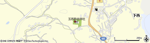 玉若酢命神社周辺の地図