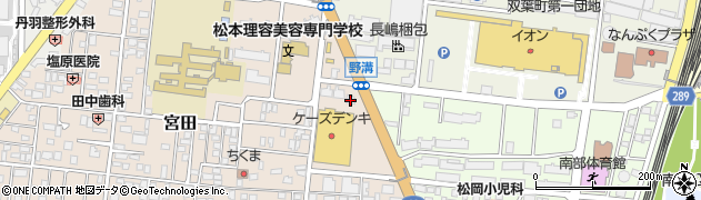 ソフトバンク　松本西周辺の地図