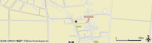 長野県松本市和田衣外804周辺の地図