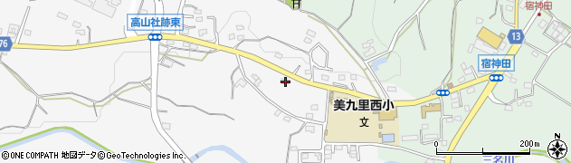 群馬県警察本部　藤岡警察署美九里駐在所周辺の地図