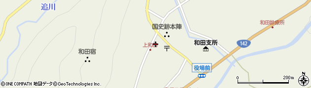 上野理容店周辺の地図