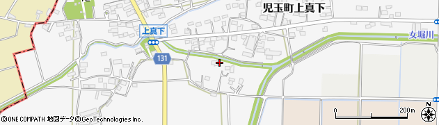 埼玉県本庄市児玉町上真下258周辺の地図