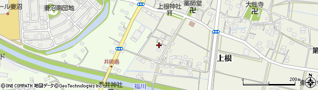 埼玉県熊谷市上根581周辺の地図