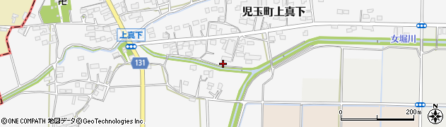 埼玉県本庄市児玉町上真下349周辺の地図