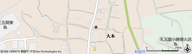茨城県下妻市大木308周辺の地図