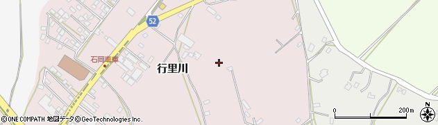 茨城県石岡市行里川周辺の地図