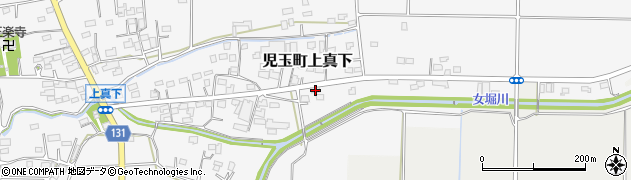 埼玉県本庄市児玉町上真下312周辺の地図