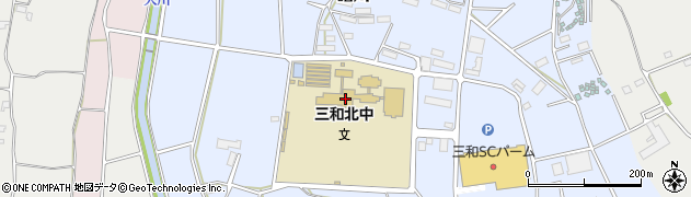 古河市立三和北中学校周辺の地図