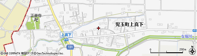 埼玉県本庄市児玉町上真下365周辺の地図