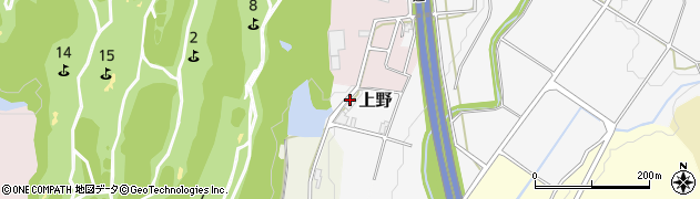 福井県あわら市上野周辺の地図