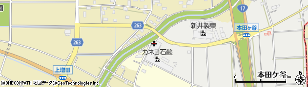 埼玉県深谷市本田ケ谷121周辺の地図