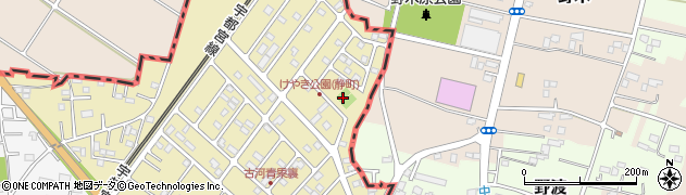 茨城県古河市静町34周辺の地図