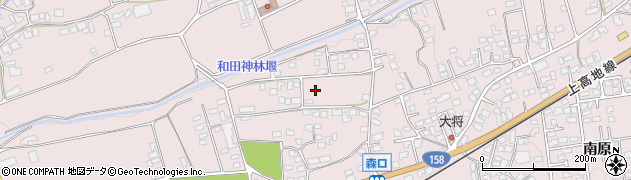 長野県松本市波田（森口）周辺の地図