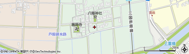 福井県あわら市番田周辺の地図