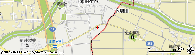 埼玉県深谷市本田ケ谷290周辺の地図