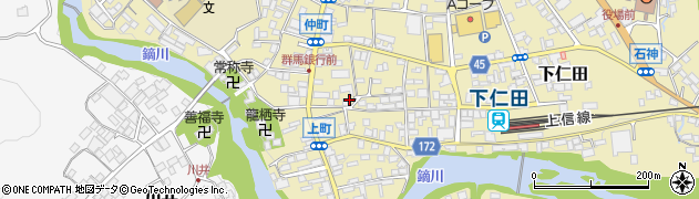 下仁田館周辺の地図