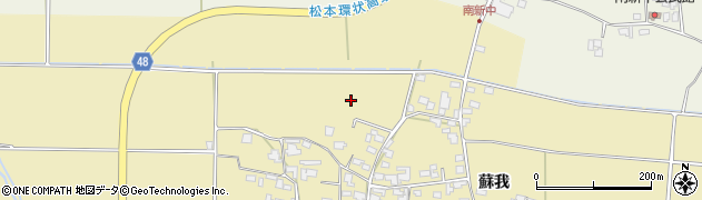 長野県松本市和田（蘇我）周辺の地図