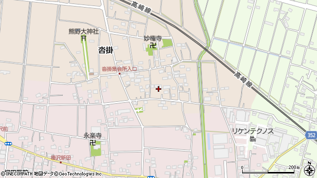〒369-0225 埼玉県深谷市沓掛の地図