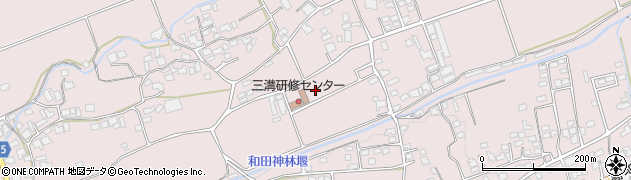 長野県松本市波田三溝周辺の地図