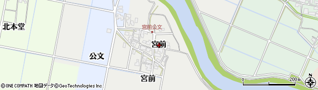 福井県あわら市宮前周辺の地図