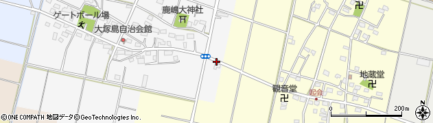 大塚島周辺の地図