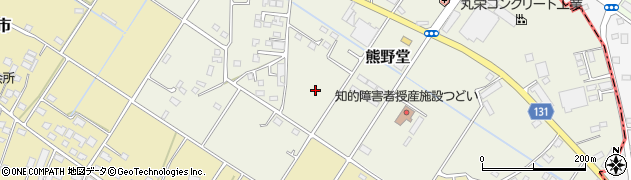 埼玉県神川町（児玉郡）熊野堂周辺の地図