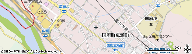 岐阜県高山市国府町広瀬町周辺の地図