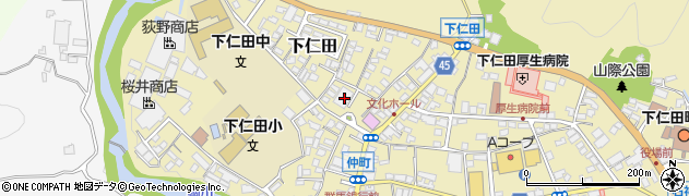 下仁田町役場　下仁田町公民館周辺の地図