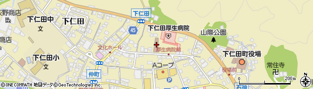 下仁田郵便局周辺の地図
