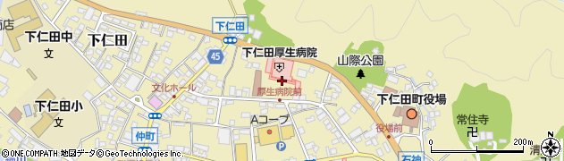 下仁田南牧医療事務組合 下仁田厚生病院周辺の地図