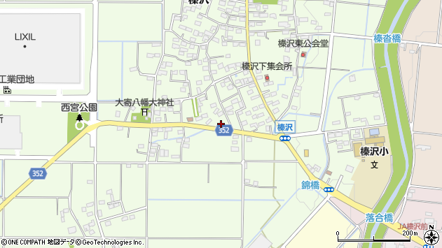 〒369-0223 埼玉県深谷市榛沢の地図