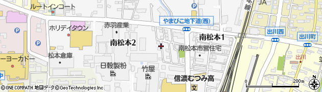 長野県松本市南松本周辺の地図