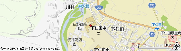 下仁田町立下仁田中学校周辺の地図
