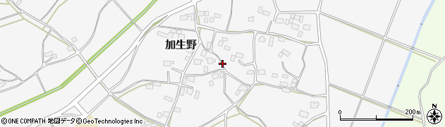 茨城県石岡市加生野周辺の地図
