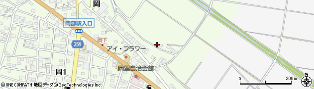 埼玉県深谷市岡86周辺の地図
