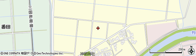 福井県あわら市重義周辺の地図