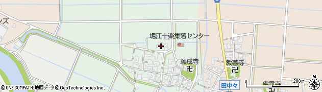 福井県あわら市堀江十楽周辺の地図