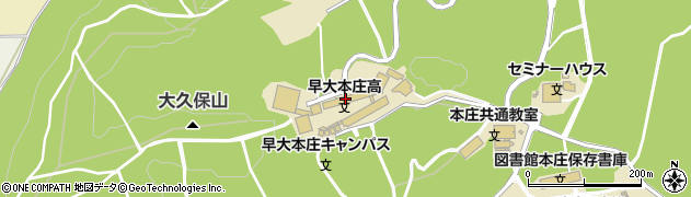 早稲田大学本庄高等学院周辺の地図